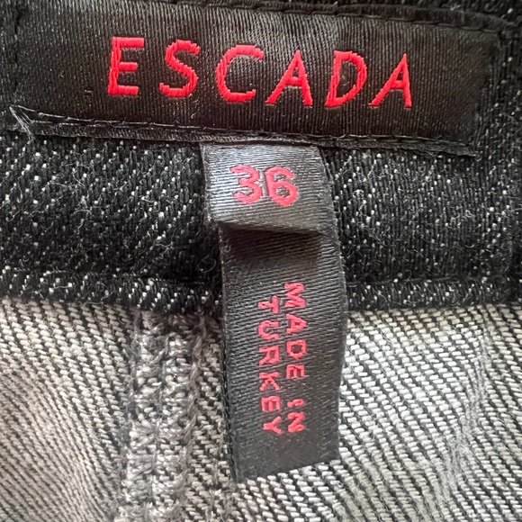 Escada Womens Mid-Rise Wide Leg Jeans size 36 US 6 Inseam 31 - Picture 9 of 11